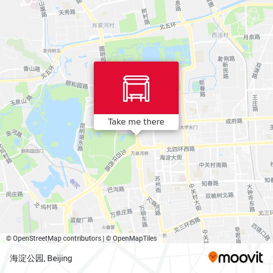 海淀公园 map