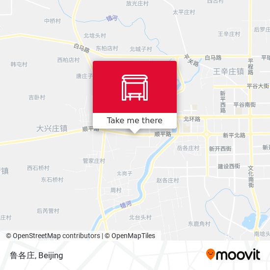 鲁各庄 map