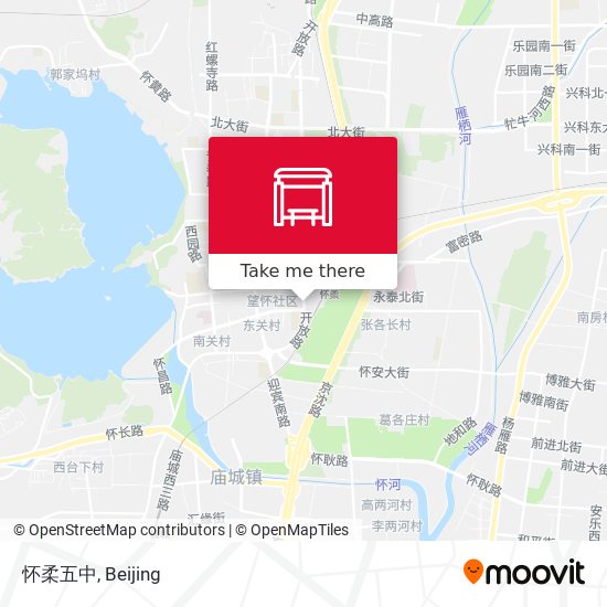 怀柔五中 map