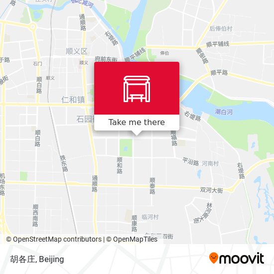 胡各庄 map