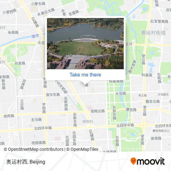 奥运村西 map