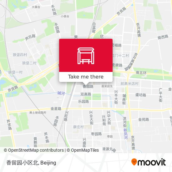 香留园小区北 map