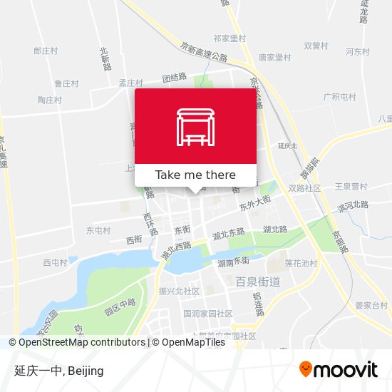 延庆一中 map