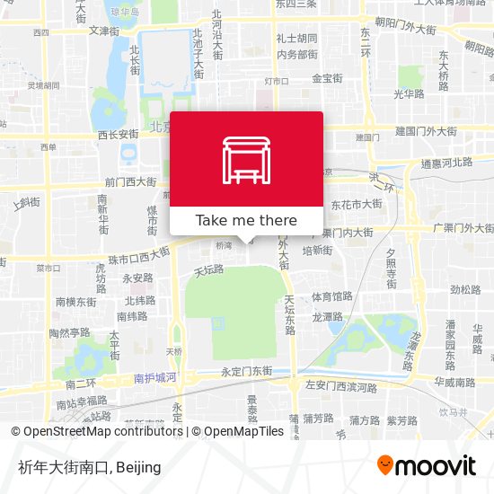 祈年大街南口 map