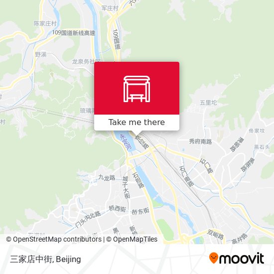 三家店中街 map