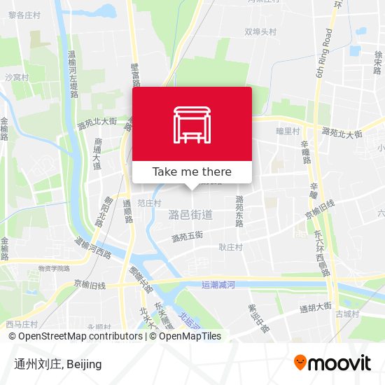通州刘庄 map