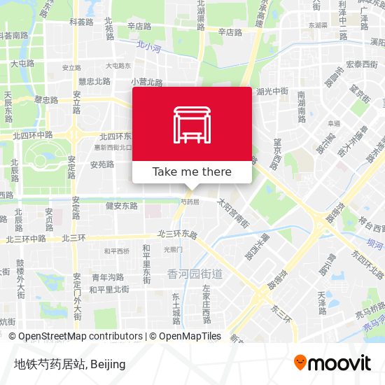 地铁芍药居站 map