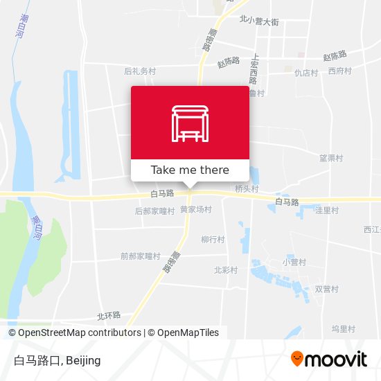 白马路口 map