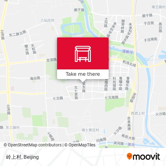 岭上村 map