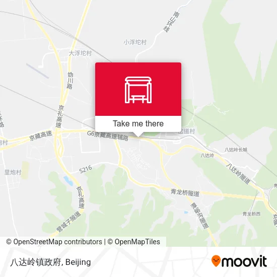八达岭镇政府 map