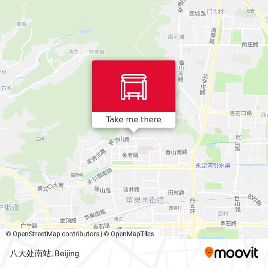八大处南站 map