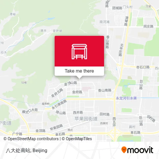 八大处南站 map