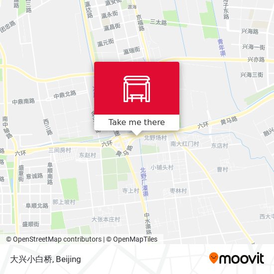大兴小白桥 map