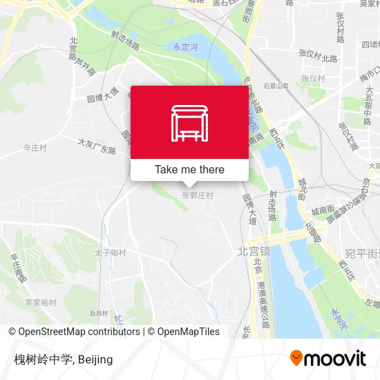 槐树岭中学 map