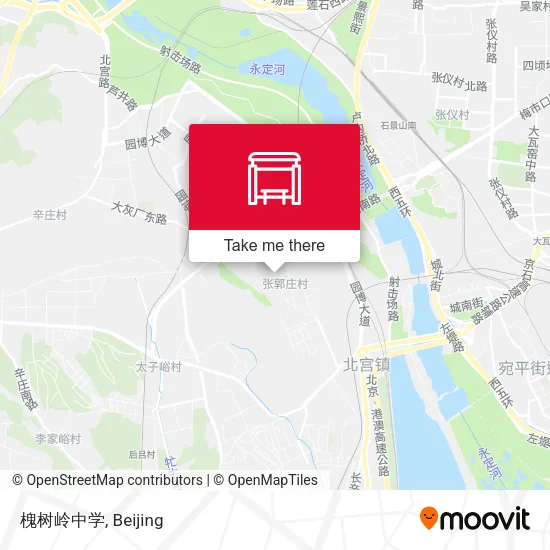 槐树岭中学 map