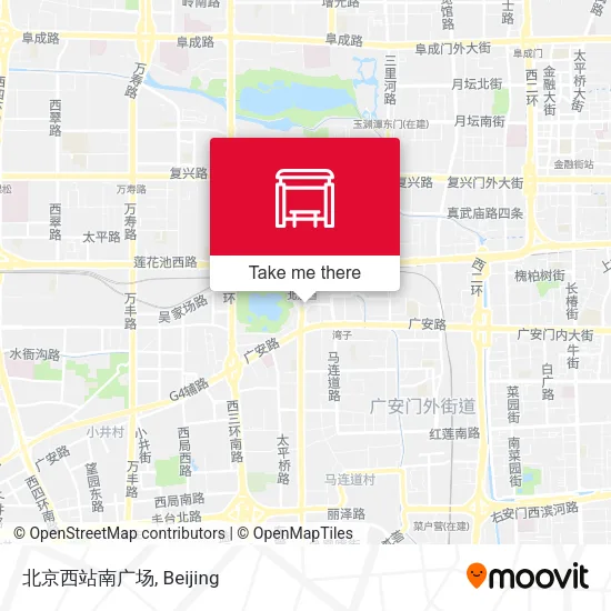 北京西站南广场 map