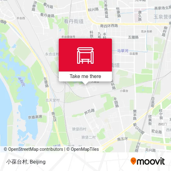 小葆台村 map