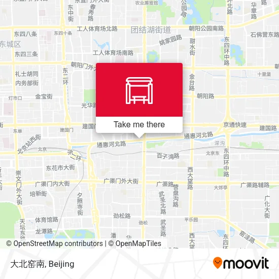 大北窑南 map