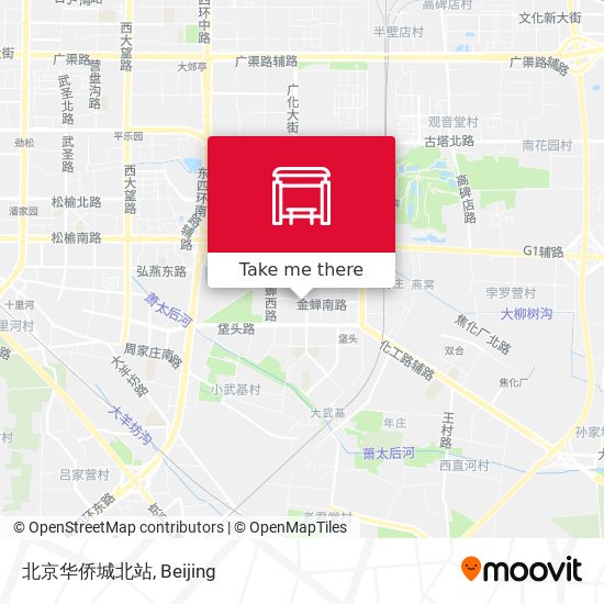 北京华侨城北站 map