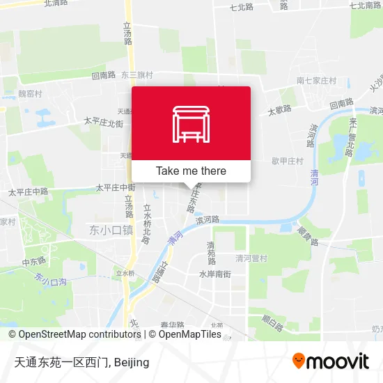 天通东苑一区西门 map
