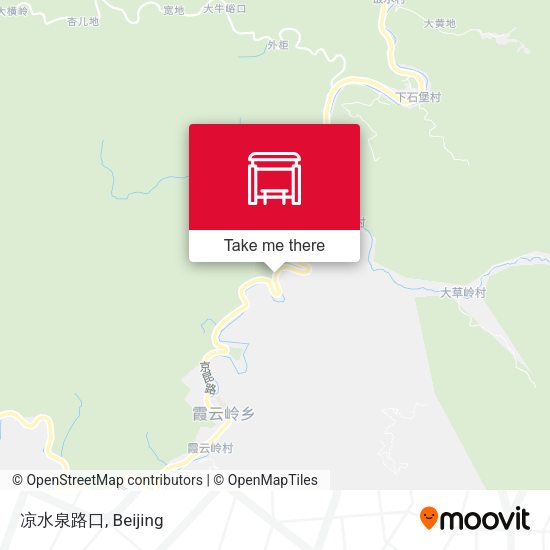 凉水泉路口 map