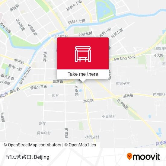 留民营路口 map