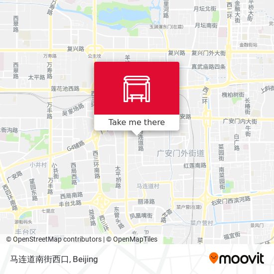 马连道南街西口 map
