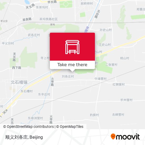顺义刘各庄 map
