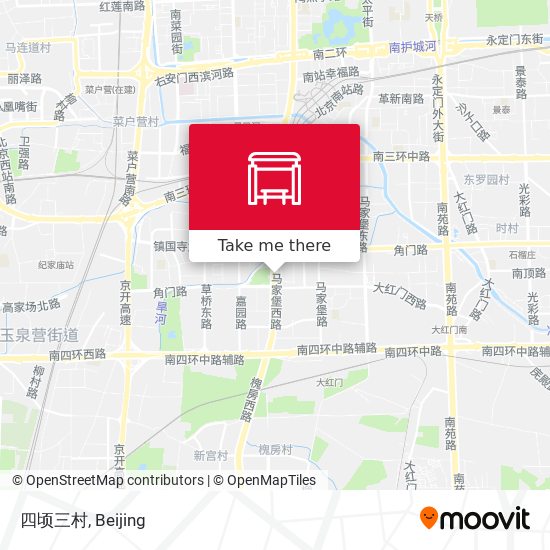 四顷三村 map