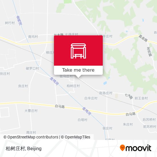 柏树庄村 map