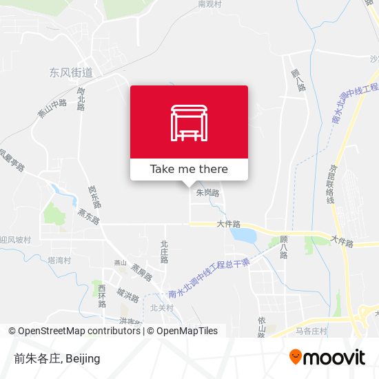 前朱各庄 map