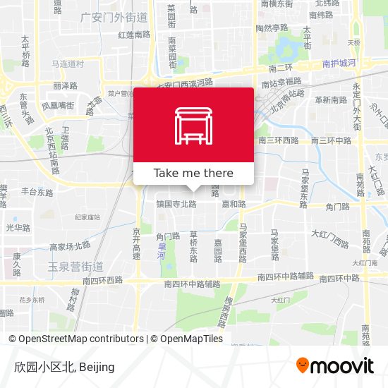 欣园小区北 map
