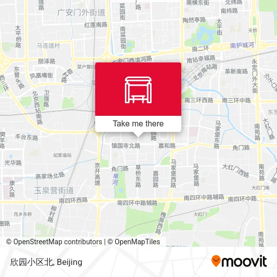 欣园小区北 map