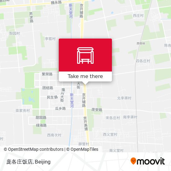 庞各庄饭店 map