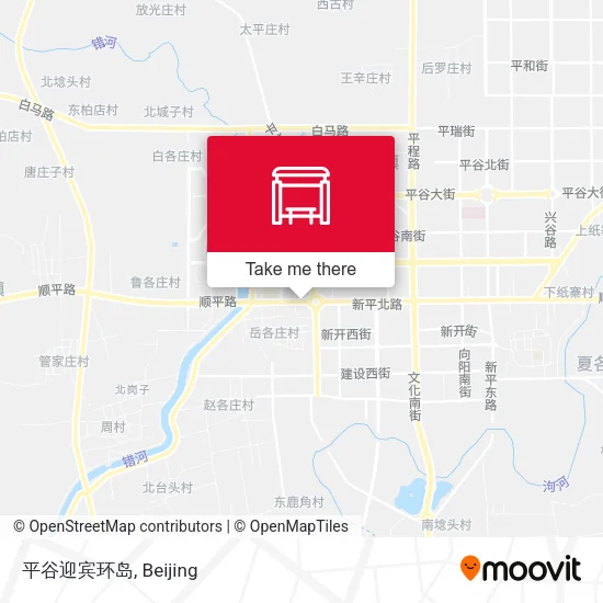 平谷迎宾环岛 map
