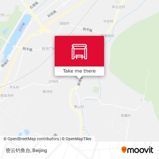 密云钓鱼台 map
