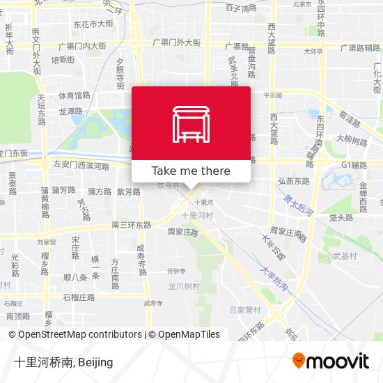 十里河桥南 map