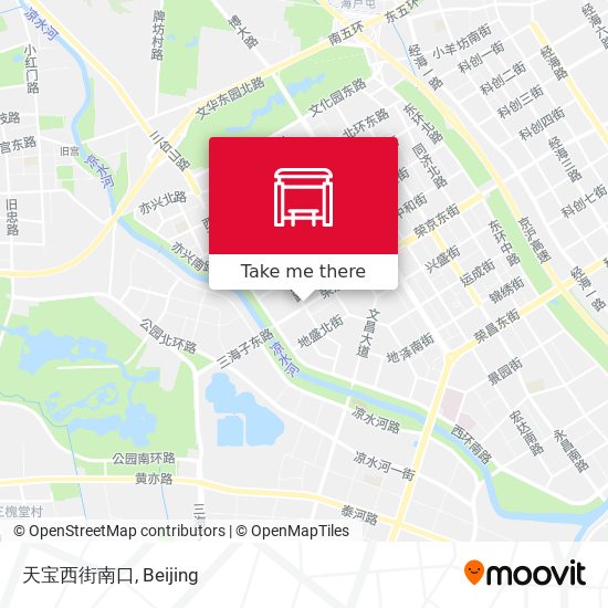 天宝西街南口 map