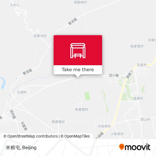 米粮屯 map