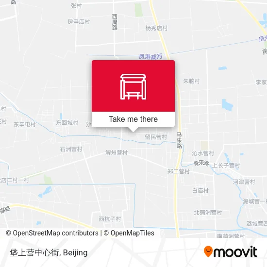 垡上营中心街 map
