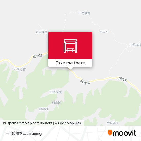 王顺沟路口 map