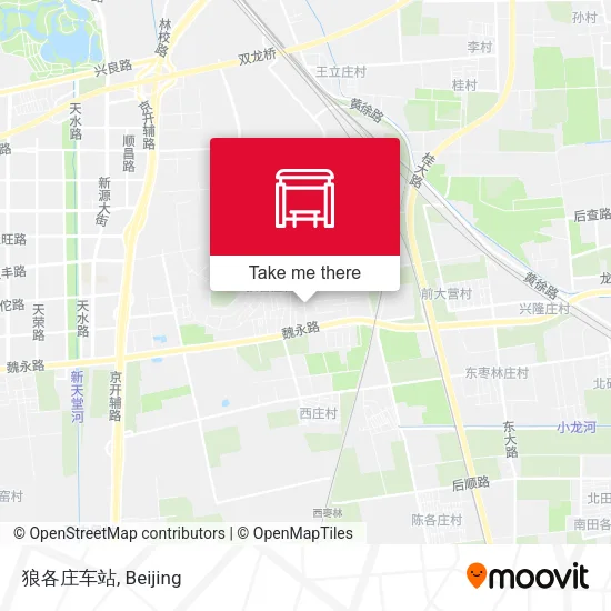 狼各庄车站 map
