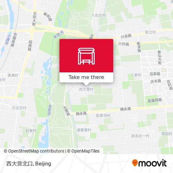 西大营北口 map