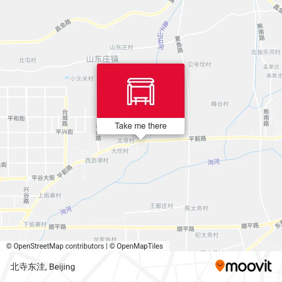 北寺东洼 map