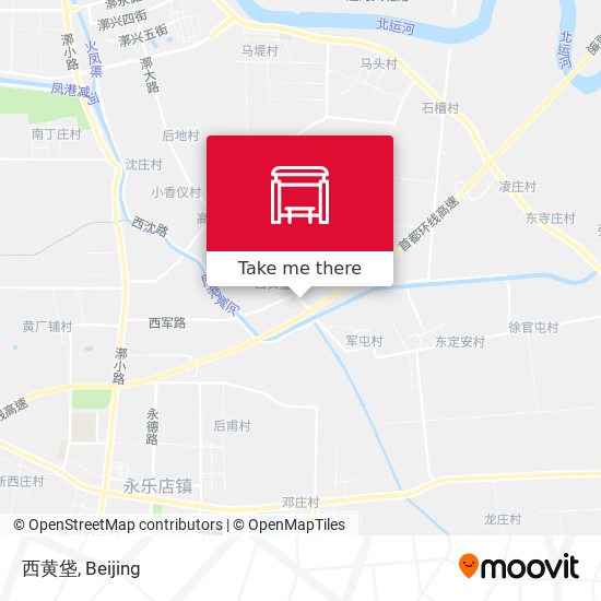 西黄垡 map