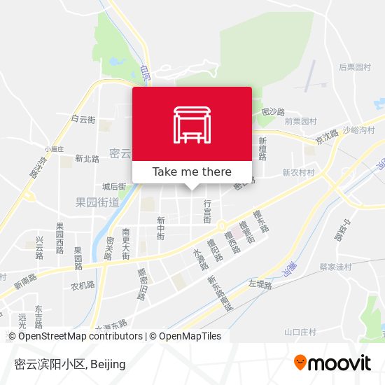密云滨阳小区 map