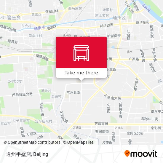 通州半壁店 map