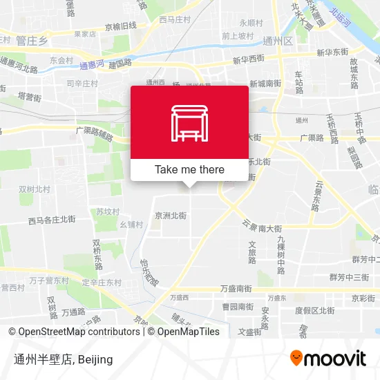 通州半壁店 map