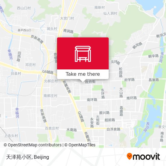天泽苑小区 map