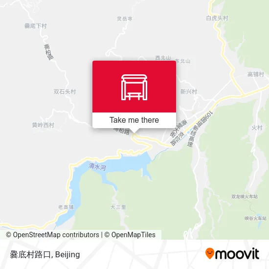 爨底村路口 map